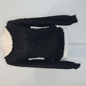 NWT Dylan popcorn knit sweater, black small